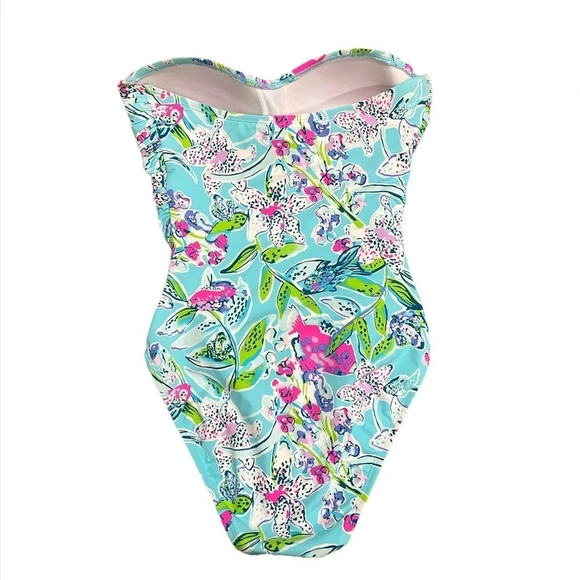 Lilly Pulitzer Flamenco Women Sway this Way 1 Piece Bathing Swim Suit - Picture 3 of 9